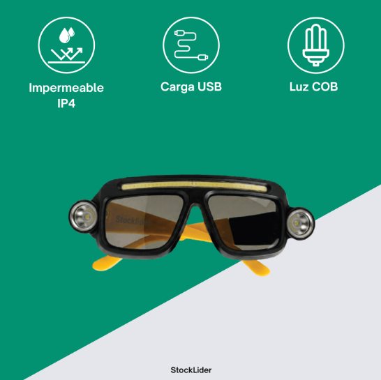 Gafas con Linterna LED Manos Libres