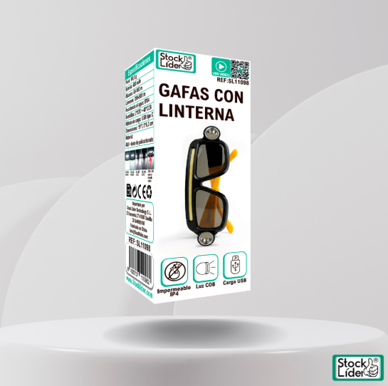 Gafas con Linterna LED Manos Libres