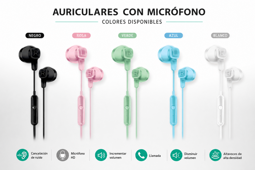 Auriculares con micrófono