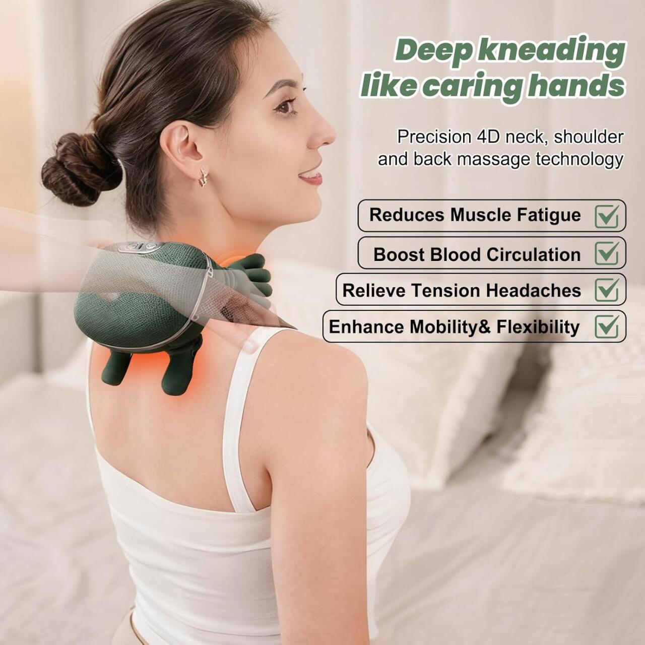 Masajeador Cervical y Espalda 4D Mano Biónica