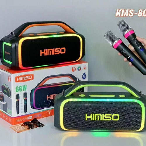 Altavoz Karaoke Bluetooth 60W con Micrófonos